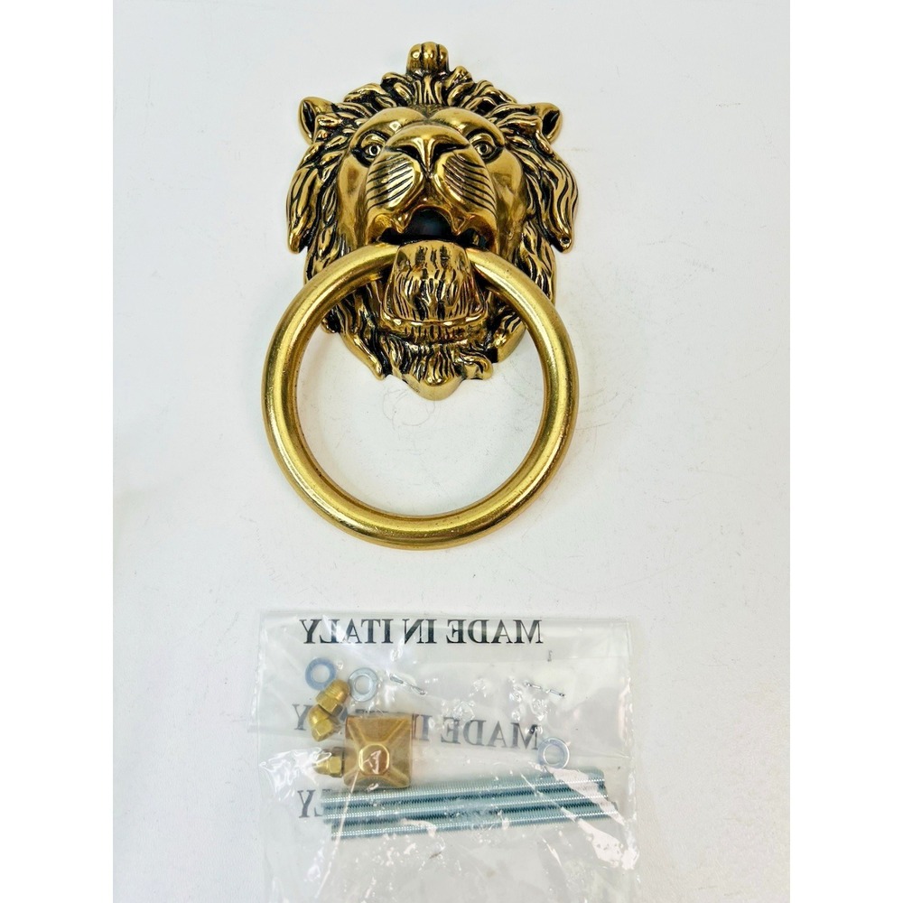 Brass Lion Door‎ Knocker Handle Pull Home Decor